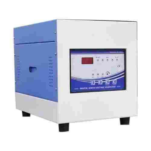 5kva 50 To 60 Hz Mild Steel Automatic Single Phase Digital Servo Voltage Stabilizer