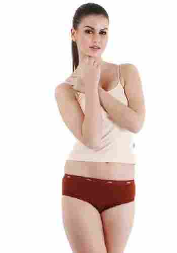 Brown Color Skin Friendly Comfortable Fit Full Back Coverage Inner Wear Ladies Cotton Plain Hipster Panties