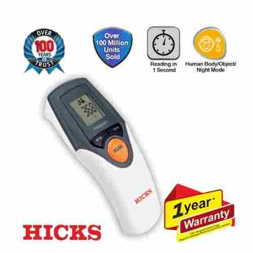 Fast Reading 1Sec Large LCD Display Hicks Non Contact Infrared Thermometer for Adult and Children
