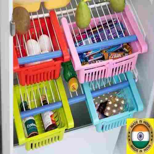 Square Shaped Modern Appearance Plastic Material Made Kitchen Use Adjustable Fridge Drawer