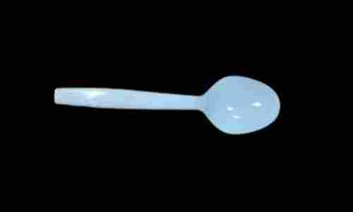 5 Inch White Use And Throw Disposable Virgin Plastic Ice Cream Dessert Spoon For Party Hotel