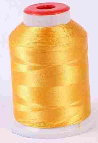 Golden Color 2 Ply High Tenacity Soft And Silky 100 Denier Bright Luster Polyester Dyed Embroidery Thread