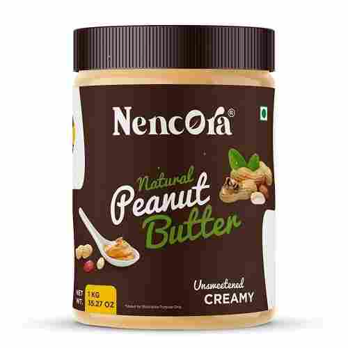 Nencora Natural Unsweetened Creamy Delicious Taste Peanut Butter 1kg