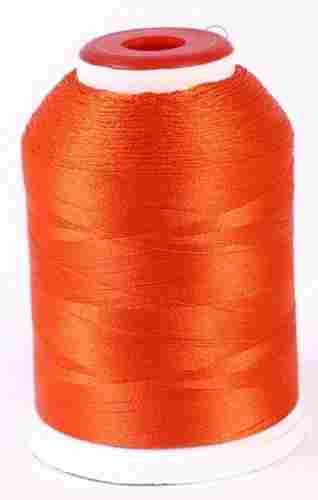 Orange Color High Tenacity Soft And Silky Bright Luster A Grade 2 Ply Polyester Dyed Embroidery Thread