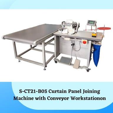 White S-Ct21-B05 Curtain Panel Joining Machine With Conveyor Workstation