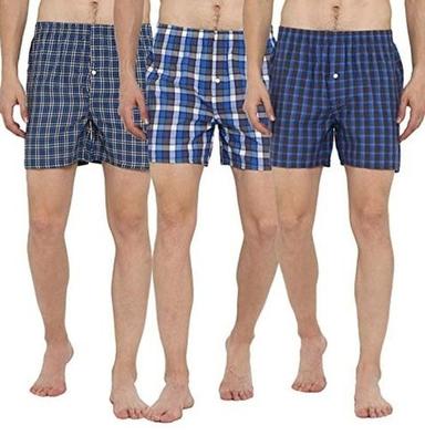 100% Cotton Woven Fabric Comfortable Mid Length Boxer Shorts For Mens Age Group: Adult