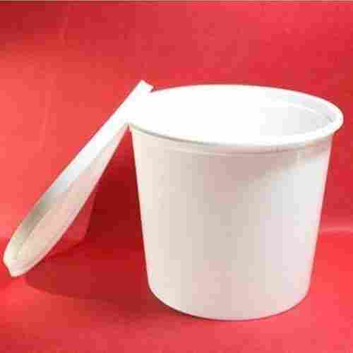 750 ML White Disposable Take Away Food Delivery Packaging Plastic Lid Container