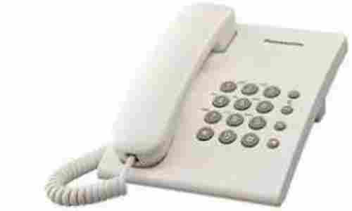 White Panasonic KX TS500MXBD Landline Phone for Office