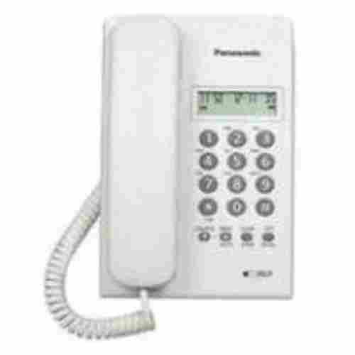 White Panasonic Kx Tsc60sxb Landline Phone, With Microphone, Speaker Phone