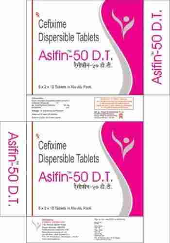 Asifin 50 D.T Cefixime Tablets 50MG