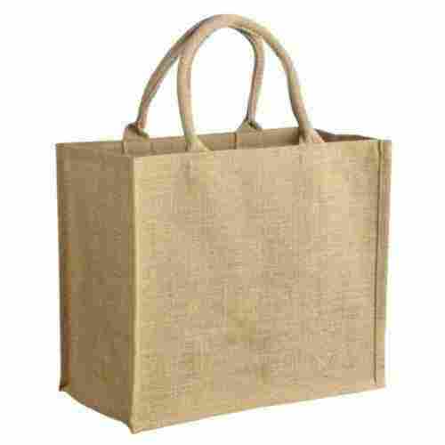 Plain Pattern Brown Color Durable Jute Bag with Softness and Strength 