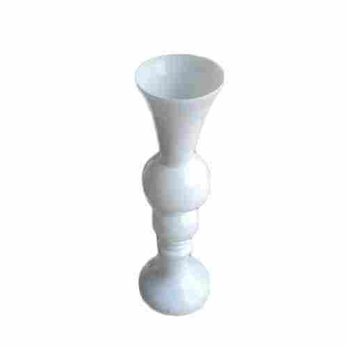 White Color Finish Round Shape Modern Decorative Flower Vase Cum Flower Pot