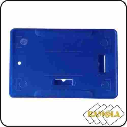 Blue PVC Water Proof School Id Card Holder With 2 to 3 Mm Thickness