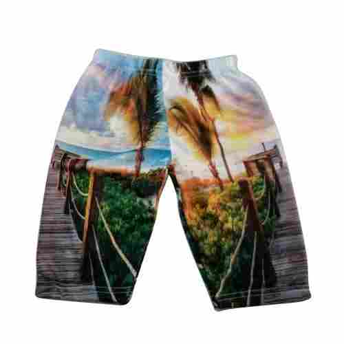 Multi Color Casual Wear Knee Length Regular Fit Skin Friendly Shrink Resistance Relaxed And Breathable Boys Stretchable Printed Polyester Shorts