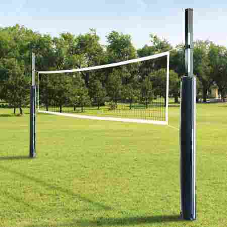 Black Nylon Volleyball Net Niwar Tape For Outdoor Standard Size 