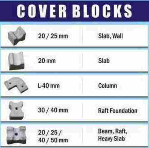 Concrete Cover Block for Slab, Column, Raft Foundation (20/25/40/50 mm)
