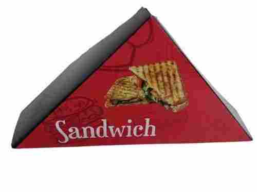 Disposable Single Piece Bread Sandwich Packaging Printed Paper Box For Shop Restaurant
