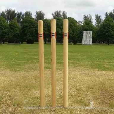 Portable Weather Proof Natural Polish Wooden Cricket Stump For Practice And Training