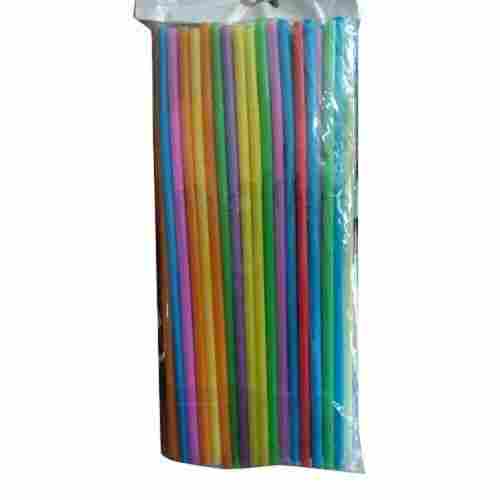 Multicolor Disposable Round Unfolded Straight Plastic Beverage Drinking Straw For Hotel Restaurant Shop