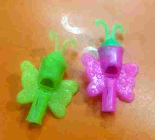 Washable Color Coated Light Weight Anti Crack Plastic Butterfly Whistle For Kids