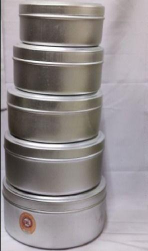 Round Shape Silver Aluminum Dabba Used In Food Storage Height: 50-96 Millimeter (Mm)