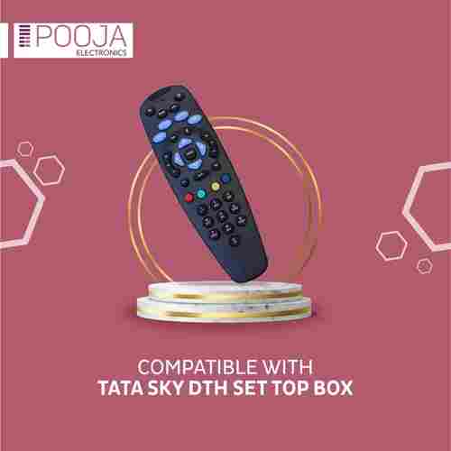 Black Color Compatible Tata Sky DTH Remotes (All Models Available)