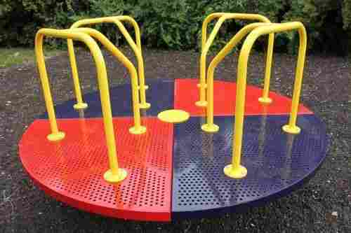 FRP Round Shape 4 Seater Kids Merry Go Round for Outdoor Use