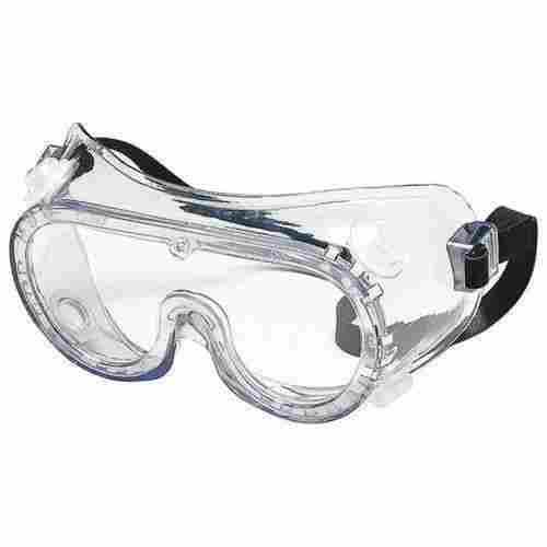 Industrial Chemical Splash Resistant Safety Fiber Plastic Glass Goggles With Elastic Band