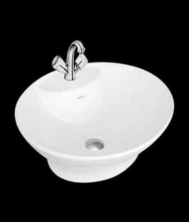 Modern White Ceramic Round Wash Basin For Home, Hotel And Restaurant Size: Custom