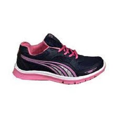 Lace Closure Black And Pink Women Trendy Pvc Sports Shoes With Pu Upper Material Size: Various Sizes Are Available