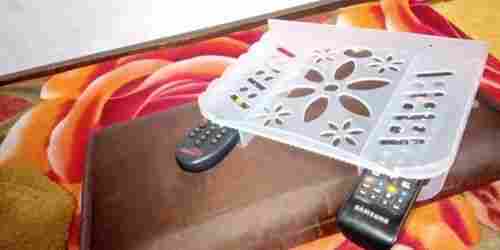Light Weight And Plastic Square White Set Top Box Stand Use In Home