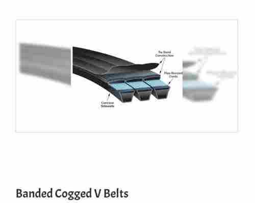 Plain Pattern Banded Cogged V Belts with 5 to 10 mm Thickness