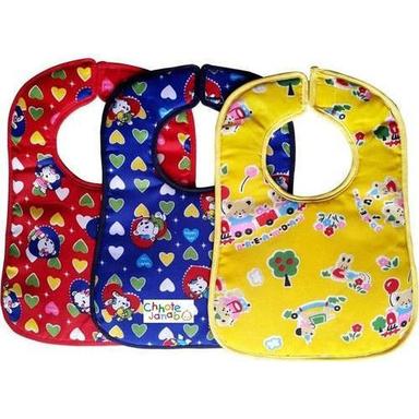 Different Color Trendy Design And Gorgeous Look Chhote Janab Baby Printed Cotton Velcro Bib