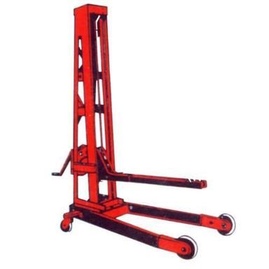 Hassle Free Operations Four Wheel Type Floor Standing Hydraulic Jib Crane (Capacity 2 Ton) Application: Outdoor Yard