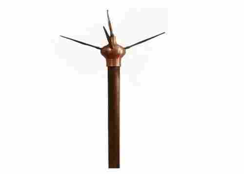 4 Pole High Voltage Brass Copper Lightning Arrester With 5 Spikes For Industrial Usage