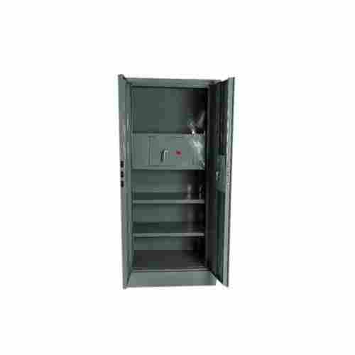 Grey Double Door Mild Steel Office Stationery Files Storage Cupboard With Lock