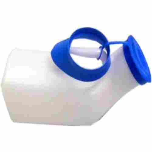 1000 Ml White And Blue Personal Cum Hospital Use Pvc Urinal Pot