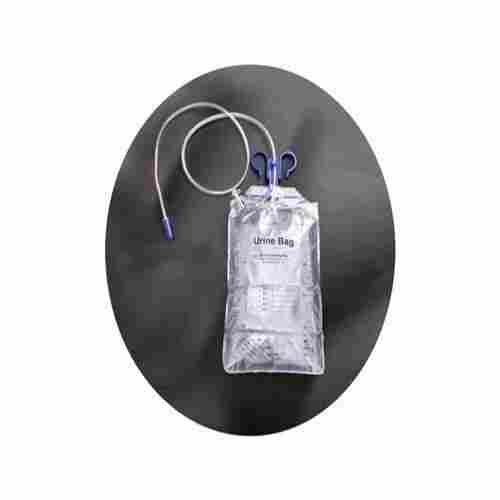 2000 Ml Rectangular Transparent Pvc Made Hospital Urine Collection Bag With Hanger