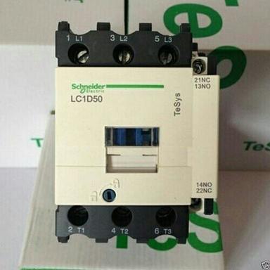 415 V 3-5 A 3 Poles Electric White And Black Schneider Lc1D50 Power Contactor Application: Industrial