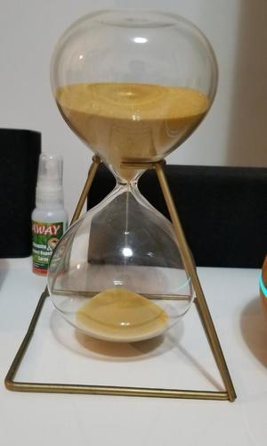 6 Shades 8 Inch Borosilicate Glass Sand Timer With Silica Sand