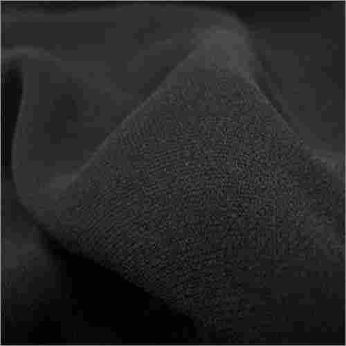 Black Soft And Smooth Skin Friendly Wrinkle Resistance 100% Polyester Crepe Plain Abaya Fabric
