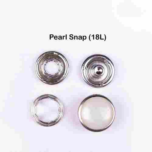 Brass Metal Pearl Snap Buttons 18L With Round Shape