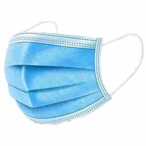 Disposable Blue 3 Ply Non Woven Surgical Face Mask With Adjustable Nose Clip