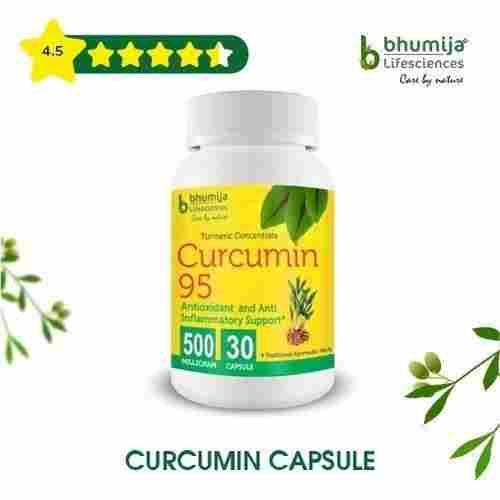 Ayurvedic Antioxidant Anti Inflammatory Support Curcumin Extract 95% Haldi 500 MG Capsule