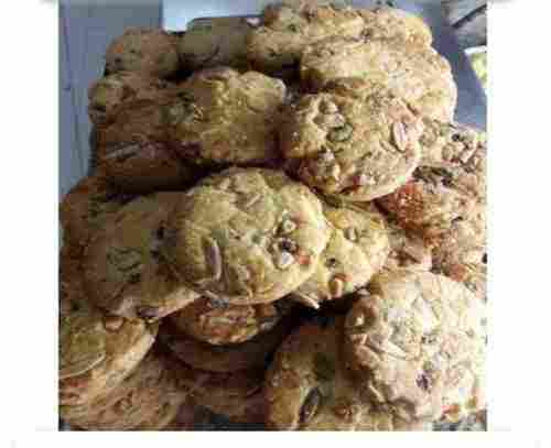 Sweet Tasty Crispy And Nutritious Round Mixed Dry Fruits Biscuits