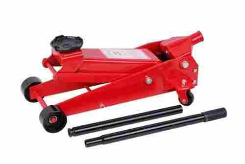 Low Maintenance Robust Construction Red Four Wheel Type Hydraulic Floor Jack