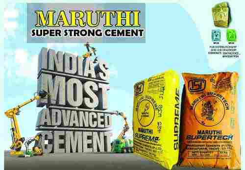 Maruthi Opc 53 Grade Ordinary Portland Cement, 50 Kg Bag Pack