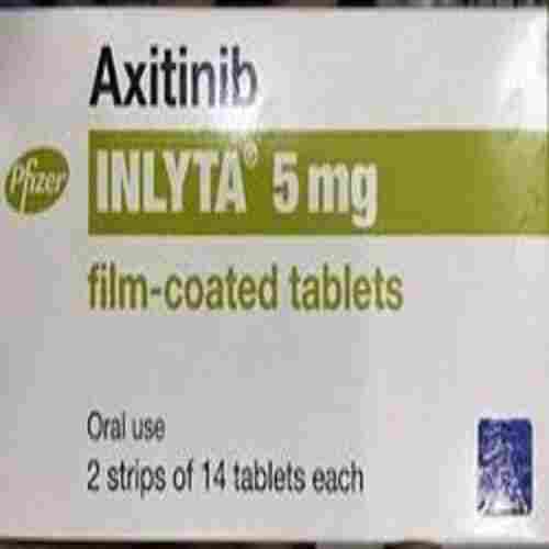 Oral Use Axitinib Inlyta 5 Mg Film-Coated, 2 Stips of 14 Tablets