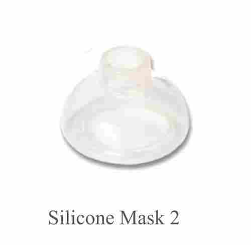 Round Transparent Ambu Open Cuff Silicone Face Mask 2 For Resuscitators And Ventilators