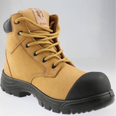 Brown Steel Toe 6" Light Weight Lace-Up Leather Work Womens Safety Boots